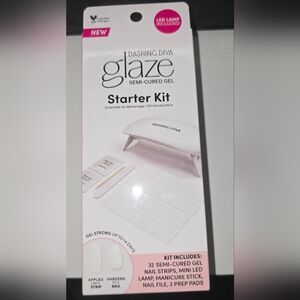 Dashing Diva Glaze Semi-Cured Gel Starter Kit - White